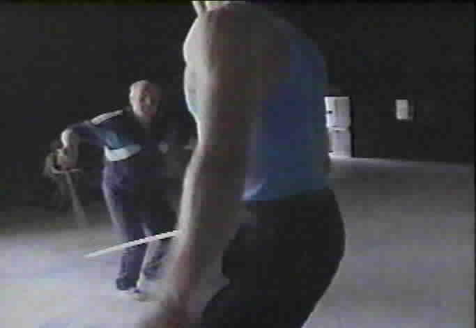 Peter Diamond fencing with Duncan Regehr