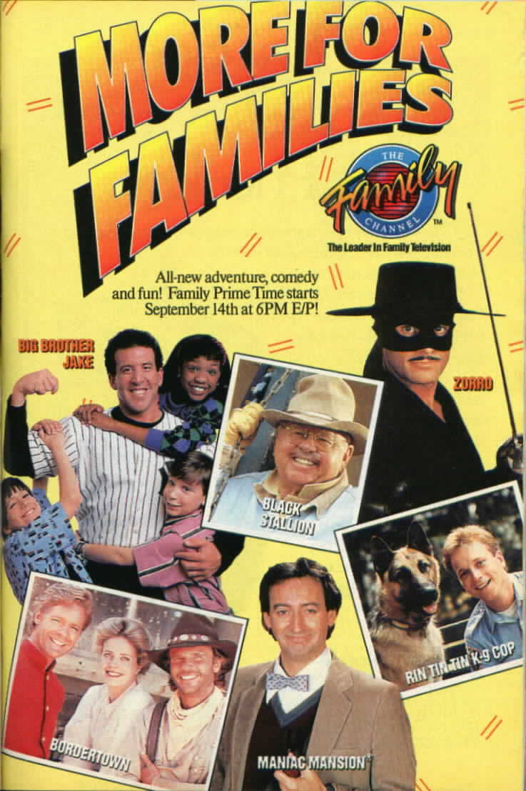 Family Channel 1991 Fall Season Advertisement, Sept. 15-21, 1990